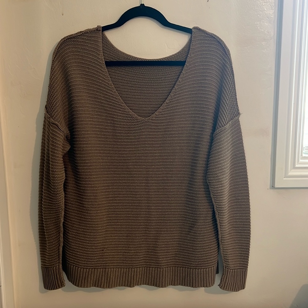 Oversized Brown Sweater.
